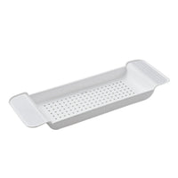 Plateau de Baignoire Extensible en ABS Noir ou Blanc, avec Drainage