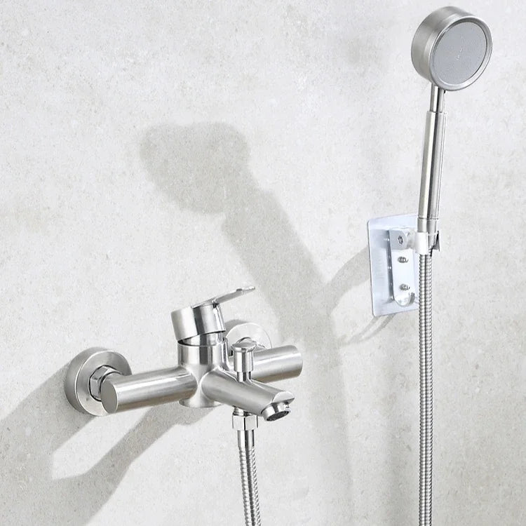 Robinet de Baignoire Mural Bain-Douche Inox 304 Noir ou Brossé