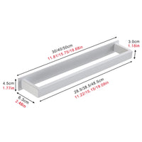Porte-Serviette Adhésif sans Perçage Blanc ou Noir Mat en 3 Longueurs