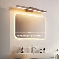 Applique Salle de Bain LED Marron pour Miroir, 40 à 100 cm
