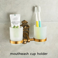 Ensemble d'Accessoires Salle de Bain Rétro Brossé