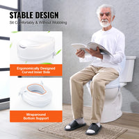 Réhausseur de Toilette Ergonomique Double Bouton