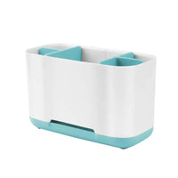 Porte-Brosse à Dents, Gobelet et Porte-Savon Blanc à la Pièce