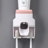 Distributeur de Dentifrice Automatique Mural Sans Perçage, Rose, Blanc ou Bleu