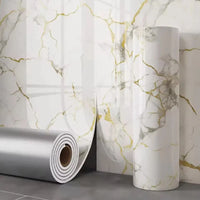 Crédence Adhésive Effet Marbre Mousse PVC, Rouleau 40 cm