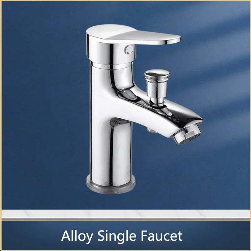 Mitigeur Lavabo Chromé avec Douchette à Main, Inverseur et Flexible