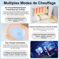 Abattant Japonais Intelligent Écran LCD et Veilleuse LED, 48 ou 51 cm