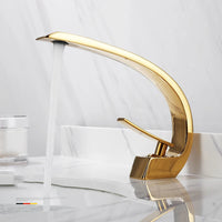 Mitigeur de Lavabo Cascade Monobloc sur Comptoir