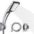 Pommeau de Douche Haute Pression 300 Trous Économie d'Eau, Chromé 21 cm
