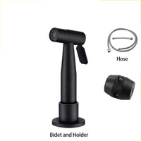 Douchette Évier Cuisine Extractible Inox avec Socle, Noir ou Brossé