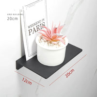 Étagère de Salle de Bain d'Angle Dorée Brossée 20 à 50 cm