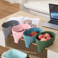Panier d'Évier Éléphant en Plastique pour Éponges et Légumes, 4 Couleurs, 1 à 3 Pièces