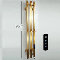 Sèche-Serviette Électrique Mural Vertical 3 ou 4 Barres Inox 98 cm