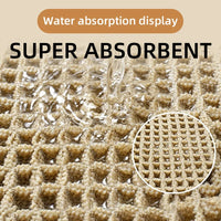 Tapis de Bain à Pompons Antidérapant Ultra Absorbant