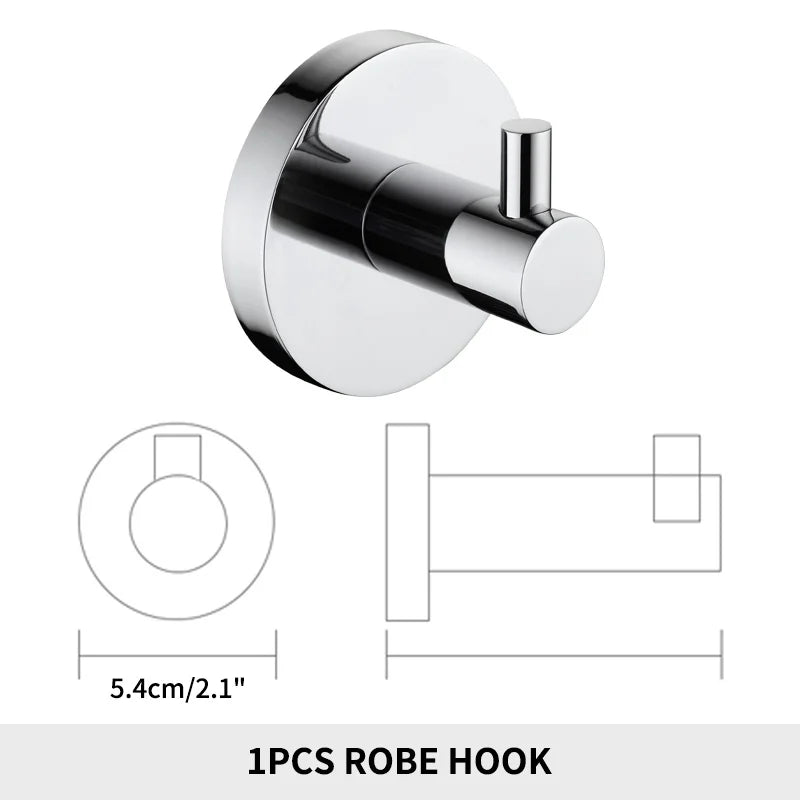 Accessoires Salle de Bain Inox Doré ou Chromé à Choisir