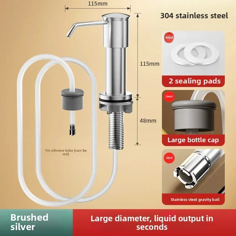 Distributeur de Savon Cuisine à Pompe Manuelle Multi-Finitions