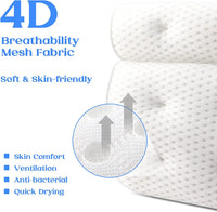 Oreiller de Baignoire Maille d'Air Ventouses Antidérapantes