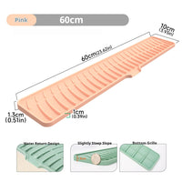 Tapis Égouttoir Silicone pour Évier à Pente Douce, 42 ou 60 cm