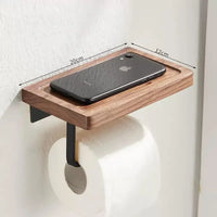 Accessoires Salle de Bain Bois Noyer Noir à la Pièce, 15 Articles