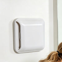 Kit de Ventilation Murale Traversant 100 mm, Longueur Réglable, Blanc