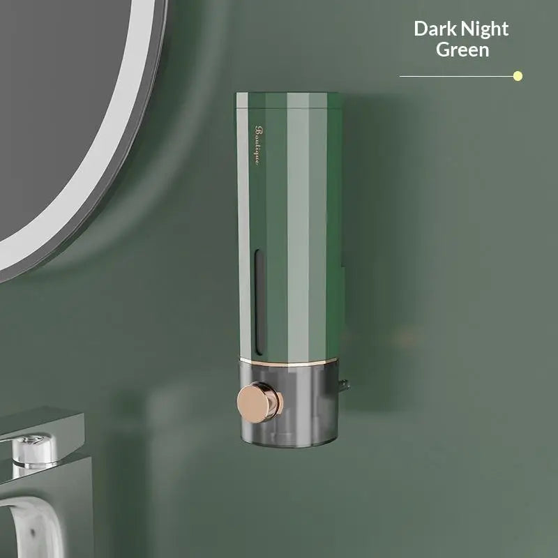 Distributeur de Savon Mural Sans Perçage Fenêtre Transparente