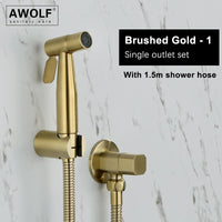 Douchette WC Shattaf Inox et Laiton Multi-Finitions