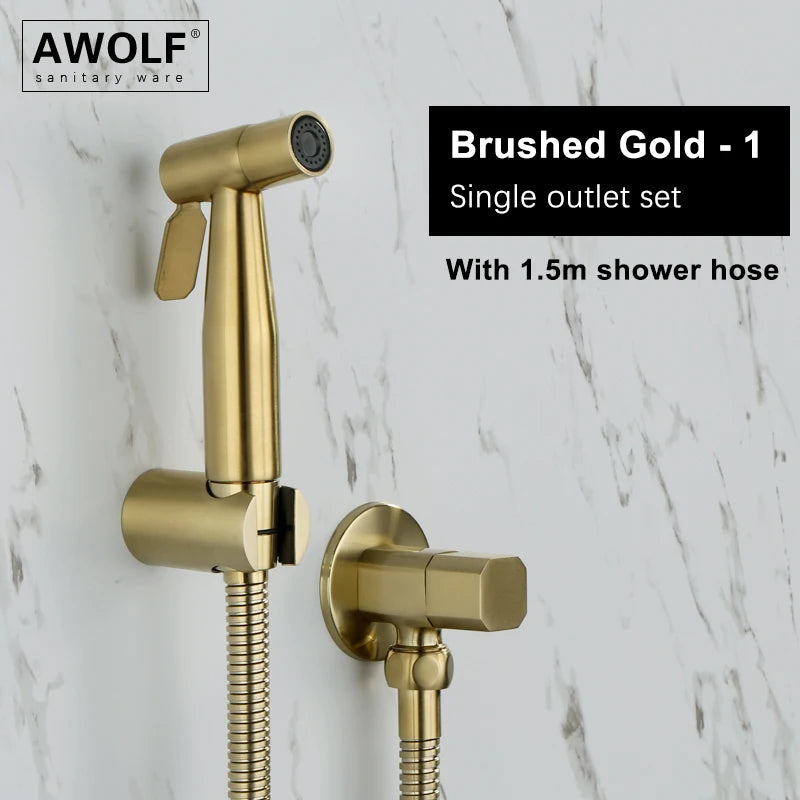 Douchette WC Shattaf Inox et Laiton Multi-Finitions