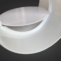 Clapet Anti-Retour de Conduit à Collerette, PVC Blanc, 80 à 150 mm
