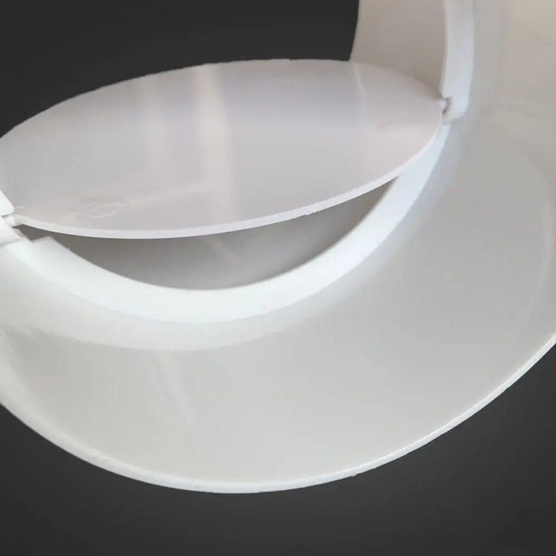 Clapet Anti-Retour de Conduit à Collerette, PVC Blanc, 80 à 150 mm