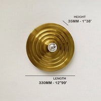 Plafonnier Cuisine Plat et Applique Murale Disque Ø 33 cm, 5 Coloris