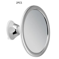 Miroir de Douche Anti-Buée Ventouse Rotation 360 Rond 17 cm
