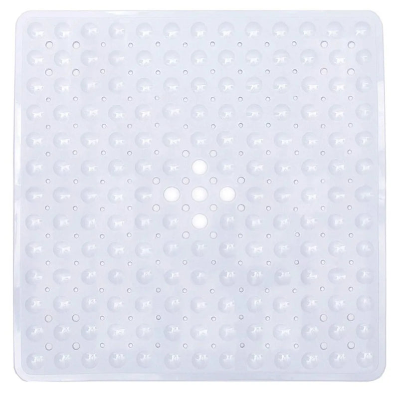 Tapis de Douche Antidérapant Carré à Ventouses 53 x 53 cm