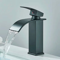 Mitigeur Lavabo Cascade Monotrou Inox 304, 7 Finitions, Modèle Bas ou Haut