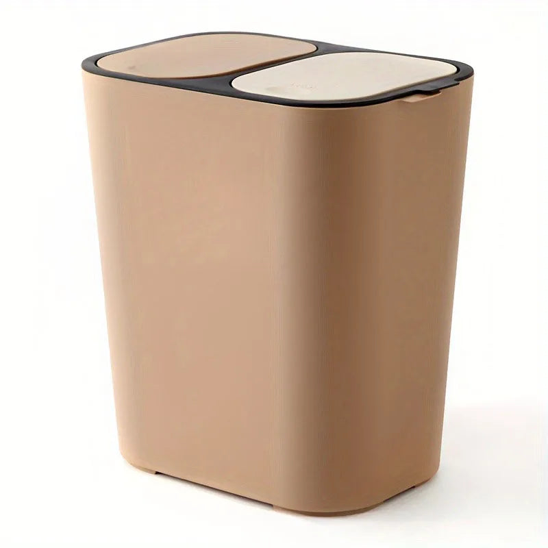Poubelle de Cuisine Double Compartiment Tri Sélectif