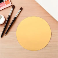 Plateau Miroir Rond Doré en Acrylique 10 cm, Lot de 12