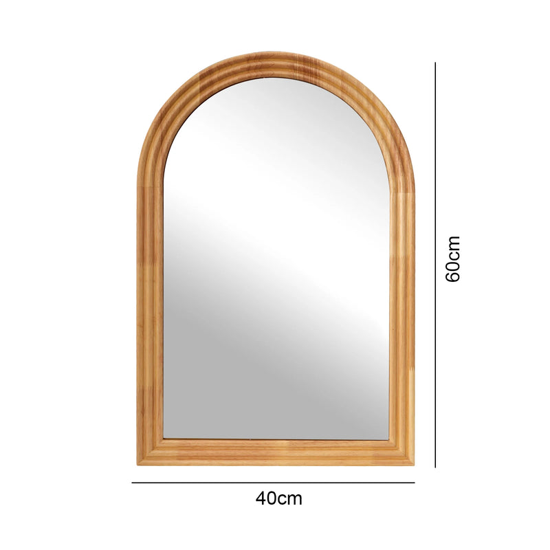 Miroir Salle de Bain Arche Bois Anti-Humidité
