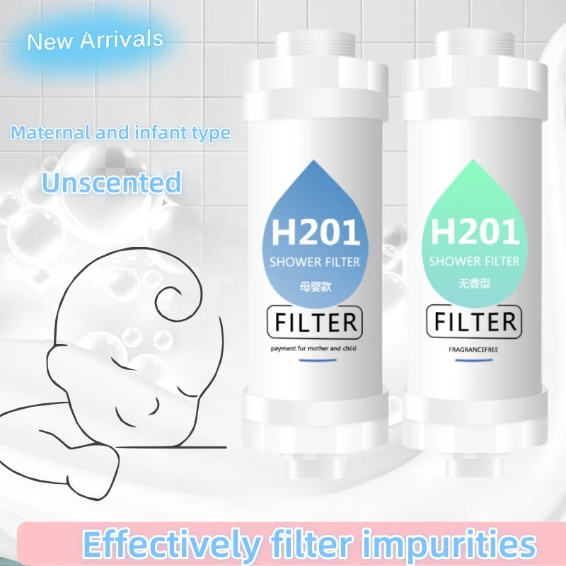 Filtre de Douche Universel Anti-Chlore, Sans Parfum ou Mère et Bébé
