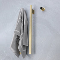 Sèche-Serviette Électrique Mural Vertical 1 à 3 Barres Plates Inox 84 cm