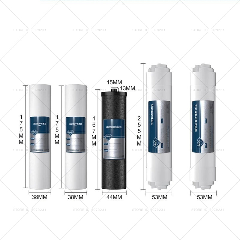 Filtre à Eau Cuisine Ultrafiltration 5 ou 6 Étapes Sans Électricité