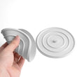 Bouchon de Baignoire Silicone Plat 11 cm Blanc pour Évier et Lavabo