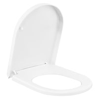 Abattant WC Forme D Frein de Chute Fixation par le Haut, 47,5 cm
