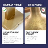 Accessoires Salle de Bain Doré Brossé à la Pièce ou en Kit