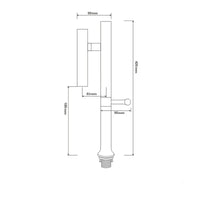 Mitigeur Cuisine Rabattable Inox Brossé ou Gris, Bec Orientable 360°, 42 cm