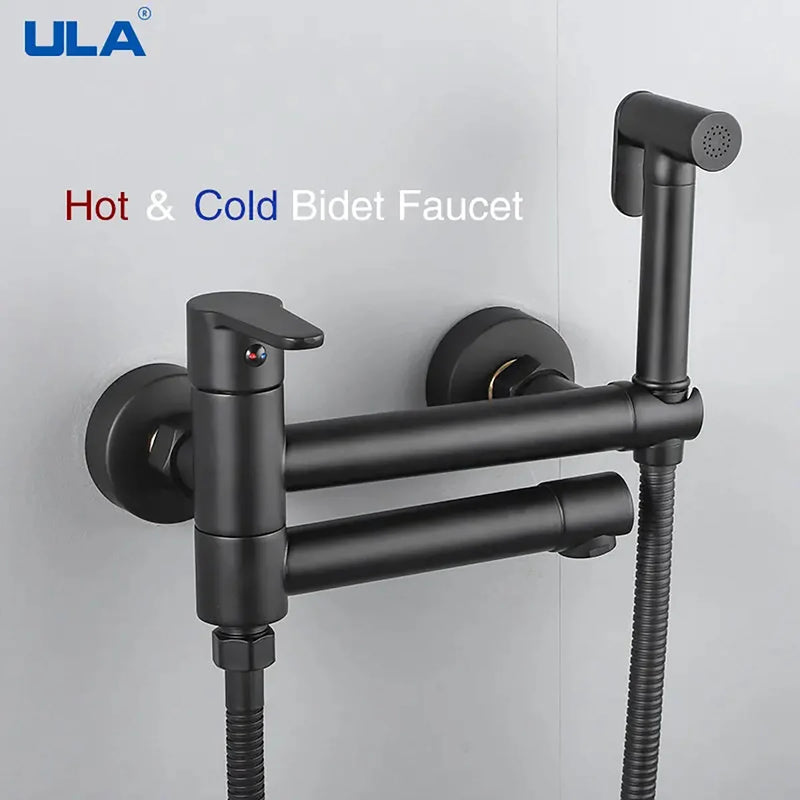 Douchette WC avec Mitigeur Laiton Noir Mat ou Chromé, 7 Modèles