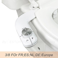Bidet Toilette Non Électrique Double Buse Autonettoyante Eau Froide
