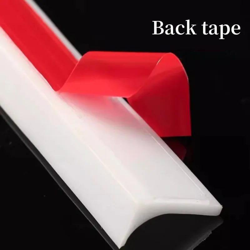 Barrage d'Eau de Douche Silicone Autocollant, 4 Couleurs, 50 à 500 cm