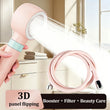Pommeau de Douche Filtrant Réversible 360° avec Flexible, Rose ou Bleu