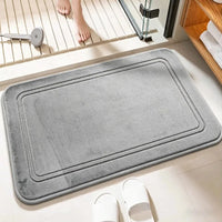 Tapis de Bain Antidérapant à Bordure en Relief, 11 Coloris, 2 Tailles