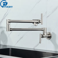Robinet Remplisseur Mural Pliant Eau Froide Bec Rotatif Inox
