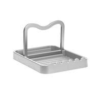 Repose-Ustensiles Rainuré à Arceau Pliable, Blanc, Gris ou Noir, 18,2 cm